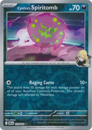 Cynthia's Spiritomb - 129/182 - Uncommon [sv10-129] [Reverse Holo]