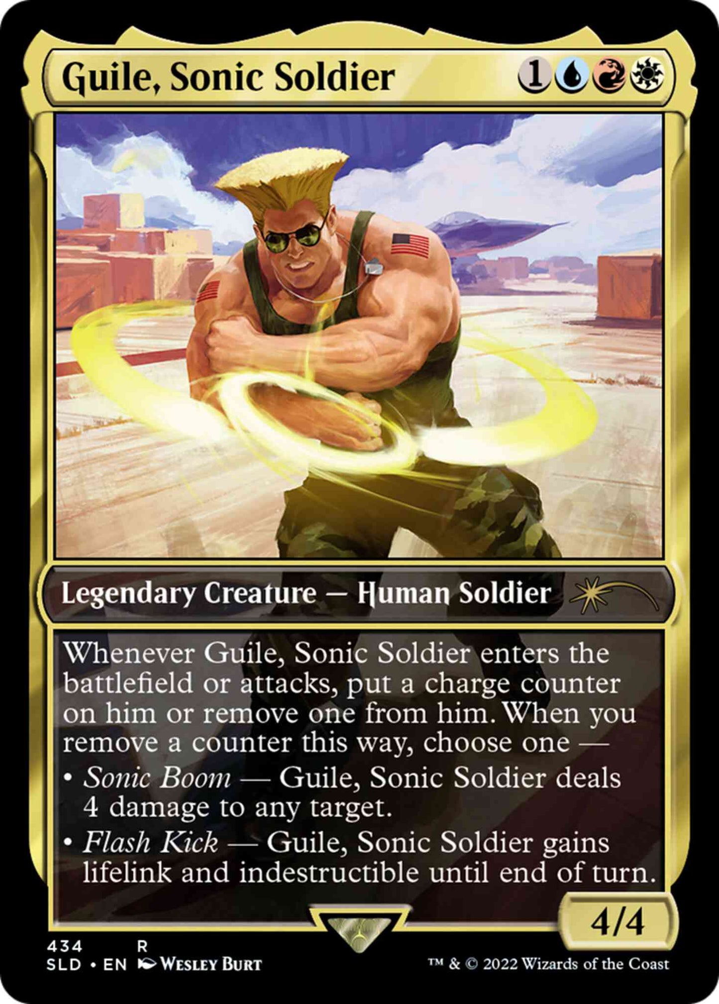 Guile, Sonic Soldier [0434] [Street Fighter] [Secret Lair Drop] [Non-Foil]
