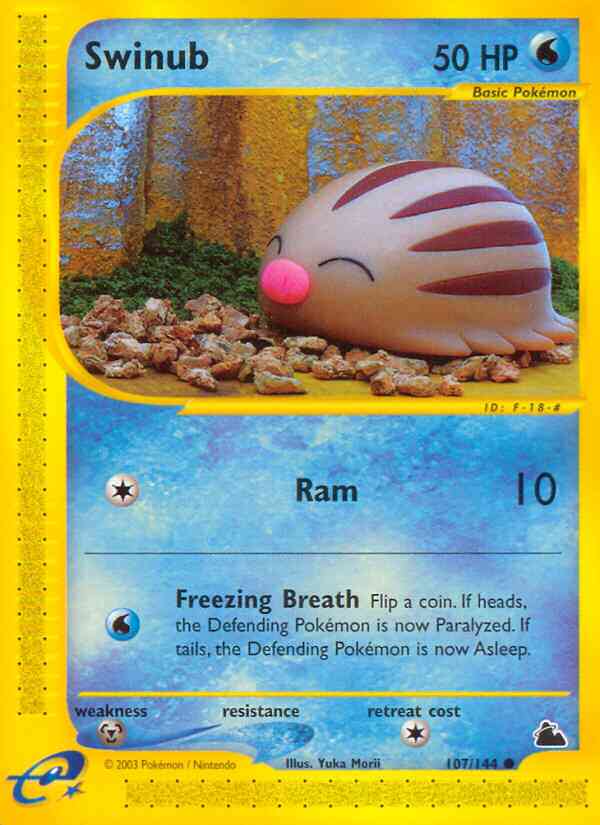 Swinub - 107/144 - Common [ecard3-107] [Non-Holo]