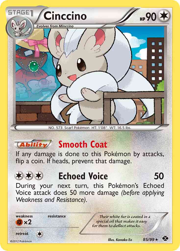 Cinccino - 85/99 - Rare Holo [bw4-85] [Reverse Holo]