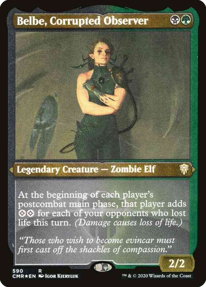 Belbe, Corrupted Observer [590] [Commander Legends] [Etched Foil]