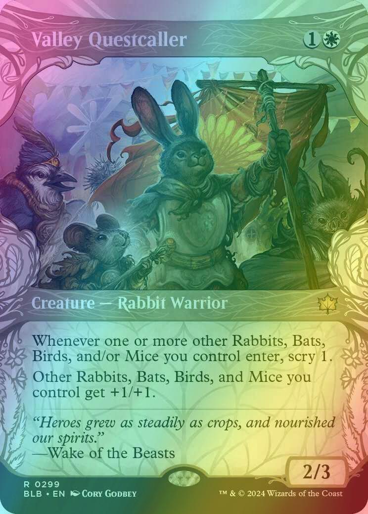 Valley Questcaller [299] [Woodland Showcase] [Bloomburrow] [Foil]