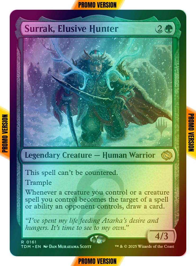 Surrak, Elusive Hunter [161p] [Promo Pack] [Tarkir: Dragonstorm: Promos] [Foil]
