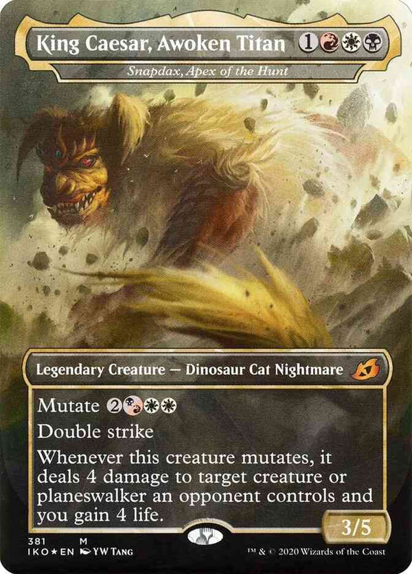 King Caesar, Awoken Titan - Snapdax, Apex of the Hunt [381] [Alternate Art] [Godzilla] [Ikoria: Lair of Behemoths] [Non-Foil]