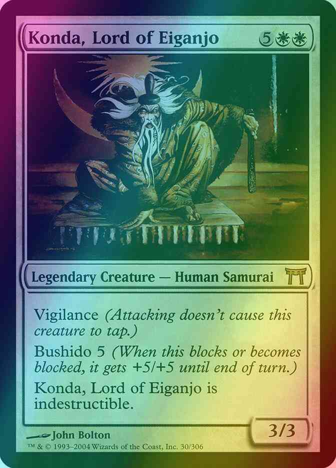 Konda, Lord of Eiganjo [30] [Champions of Kamigawa] [Foil]