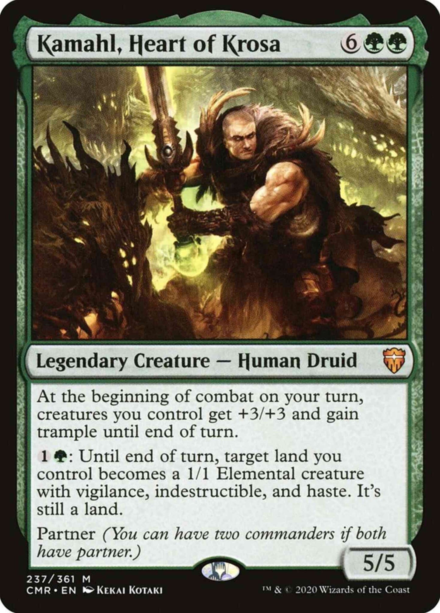 Kamahl, Heart of Krosa [237] [Commander Legends] [Non-Foil]