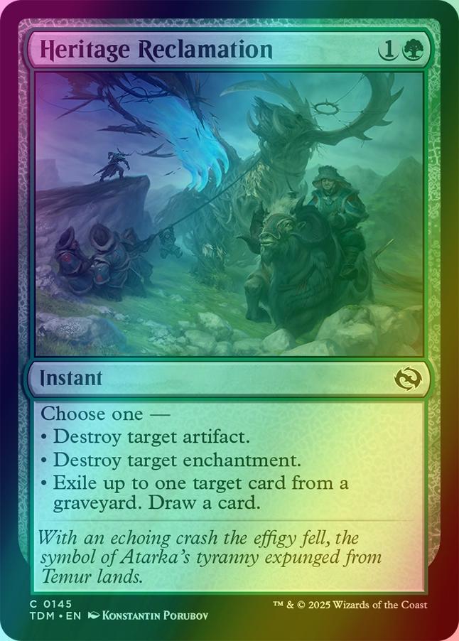 Heritage Reclamation [145] [Tarkir: Dragonstorm] [Foil]