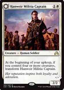 Hanweir Militia Captain // Westvale Cult Leader [21] [Shadows over Innistrad] [Non-Foil]