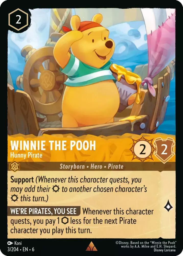 Winnie the Pooh - Hunny Pirate - 3/204 [Azurite Sea] [Non-Foil]