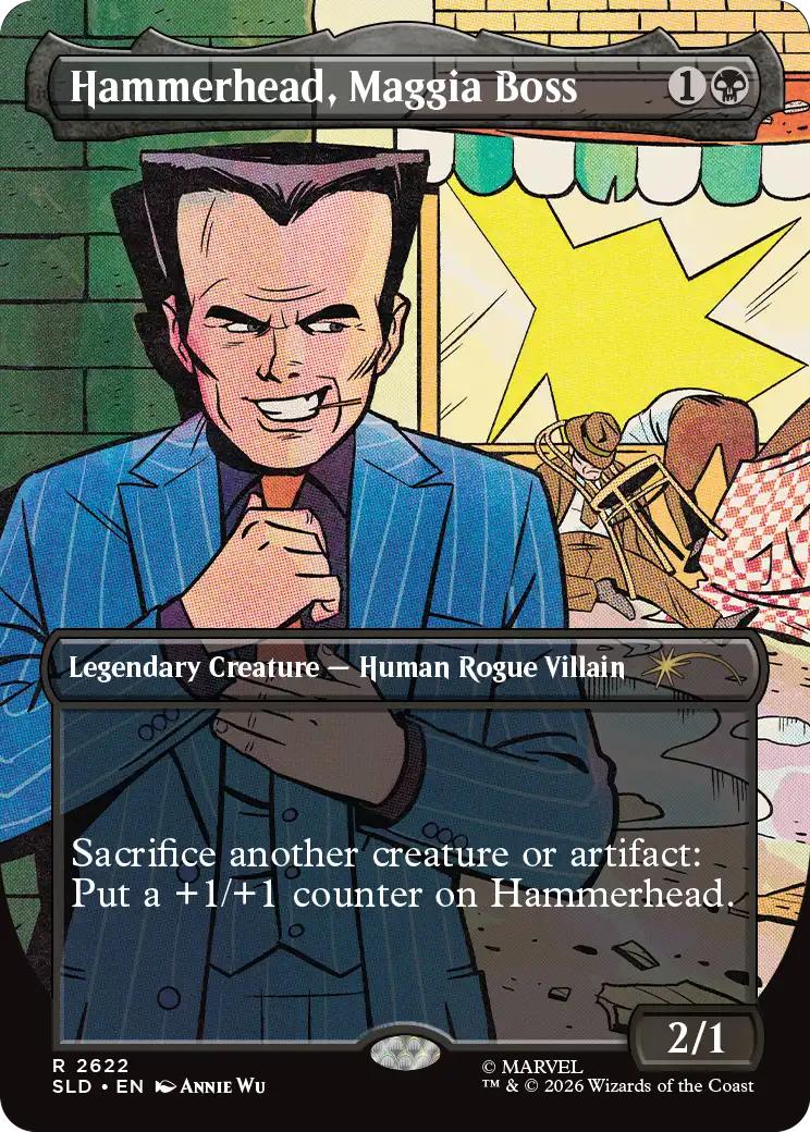 Hammerhead, Maggia Boss [2622] [Borderless] [Marvel: Spinner Rack Specials] [Secret Lair Drop] [Non-Foil]