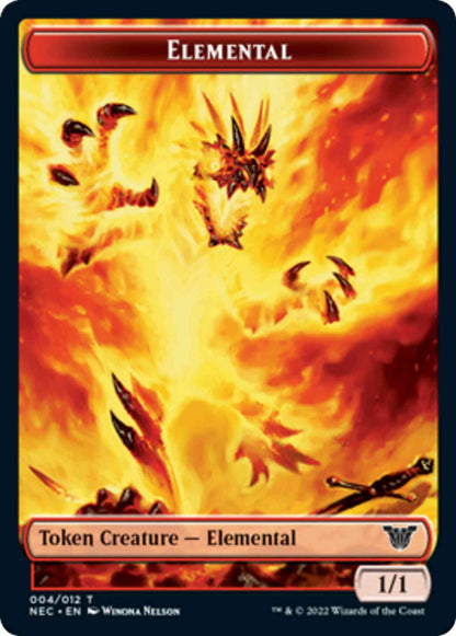 Elemental Token (04) // Spirit Token (09) [Kamigawa: Neon Dynasty: Commander: Tokens] [Non-Foil]