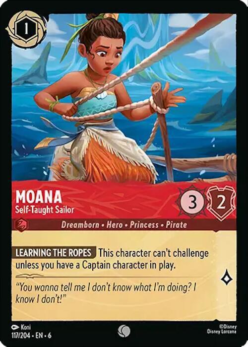 Moana - Self-Taught Sailor - 117/204 [Azurite Sea] [Non-Foil]