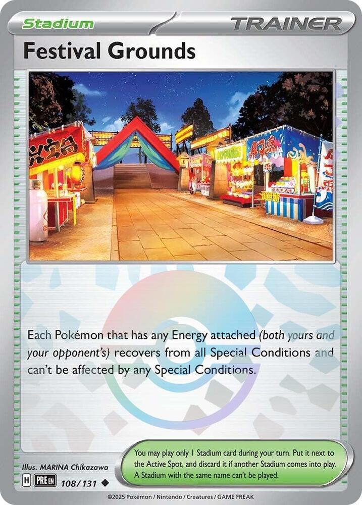 Festival Grounds - Poké Ball Pattern - 108/131 - Uncommon [sv085-108] [Reverse Holo]