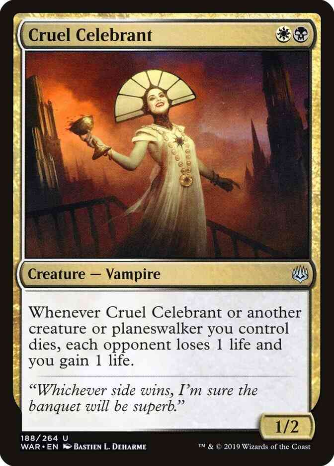 Cruel Celebrant [188] [War of the Spark] [Non-Foil]