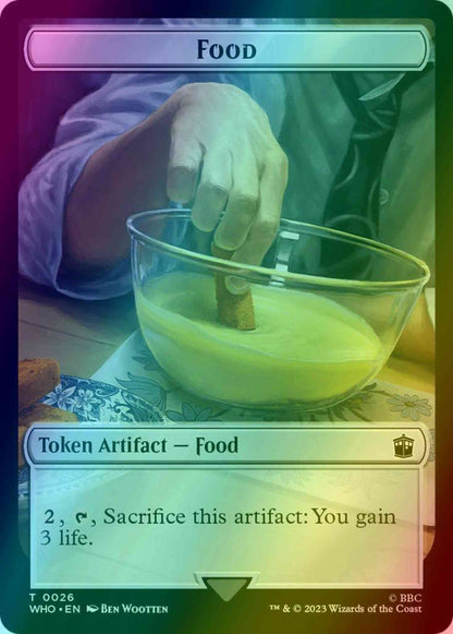 Food Token (26) // Horse Token (04) [Universes Beyond: Doctor Who: Tokens] [Foil]