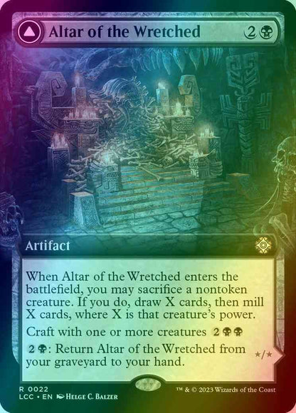 Altar of the Wretched // Wretched Bonemass [22] [Extended Art] [The Lost Caverns of Ixalan: Commander] [Foil]