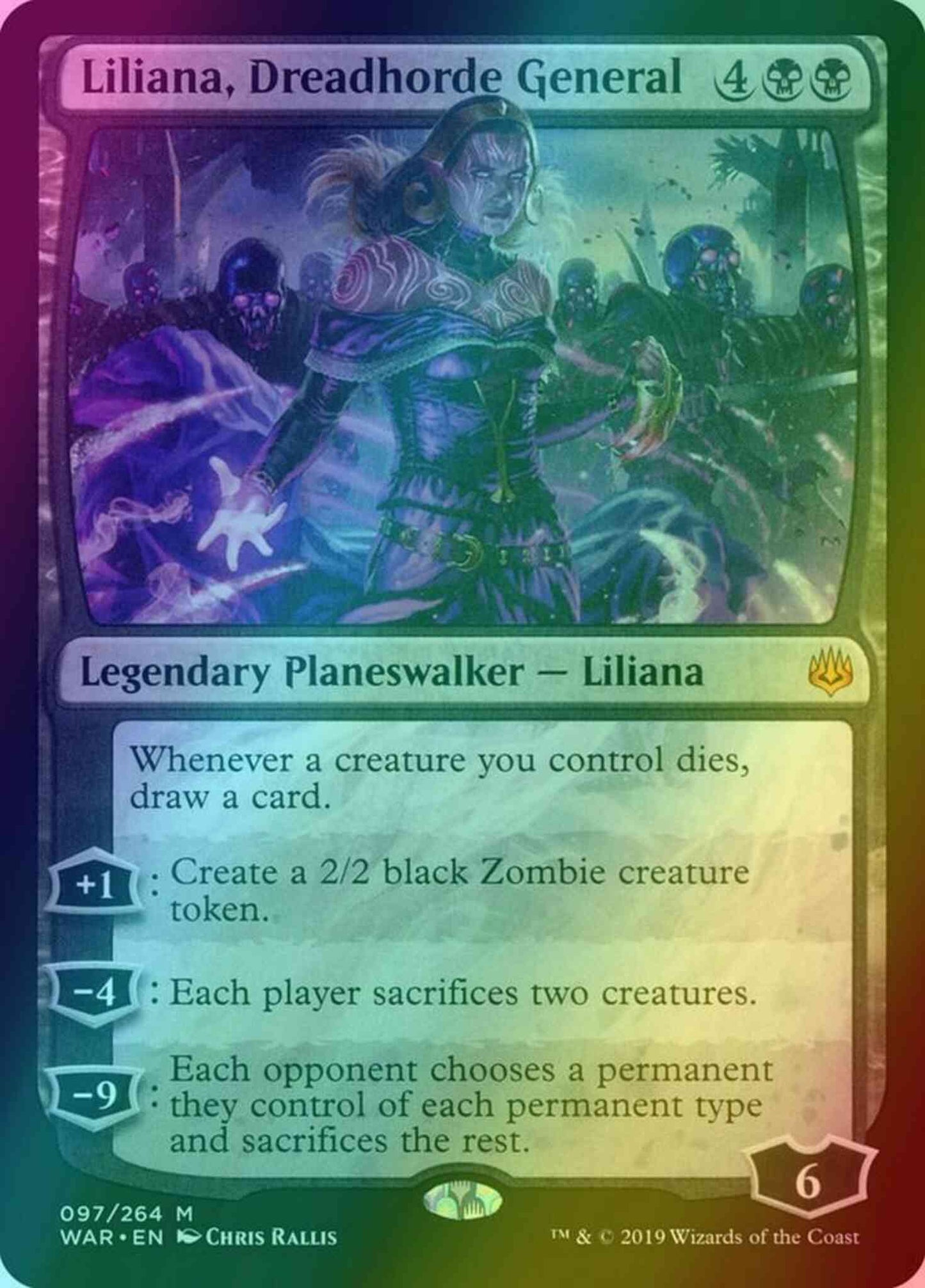 Liliana, Dreadhorde General [97] [War of the Spark] [Foil]