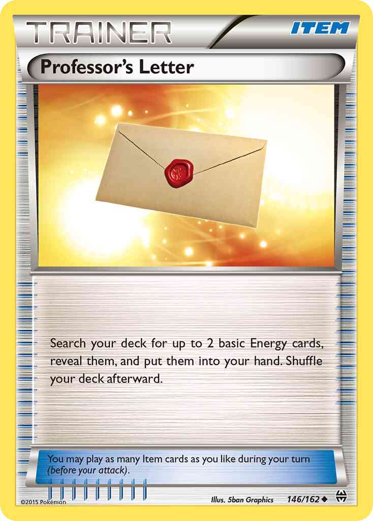 Professor's Letter - 146/162 - Uncommon [xy8-146] [Reverse Holo]