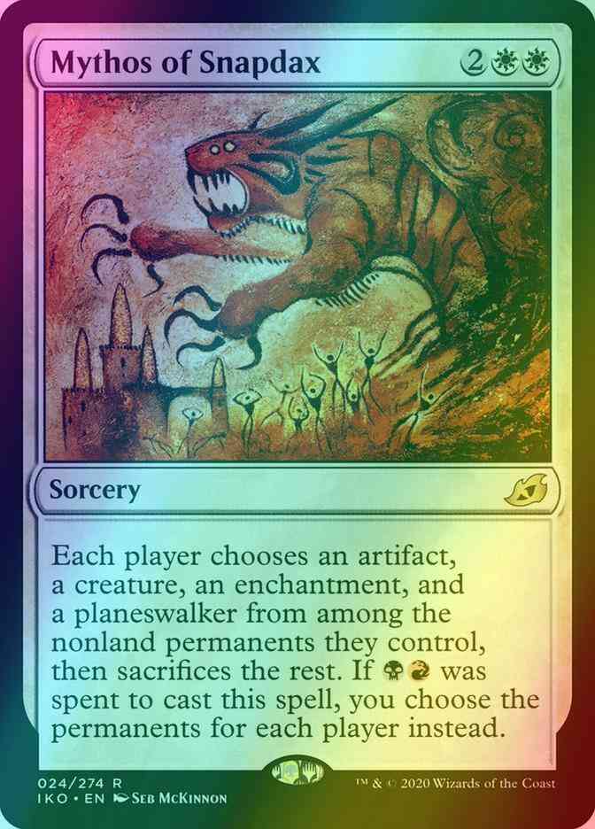 Mythos of Snapdax [24] [Ikoria: Lair of Behemoths] [Foil]