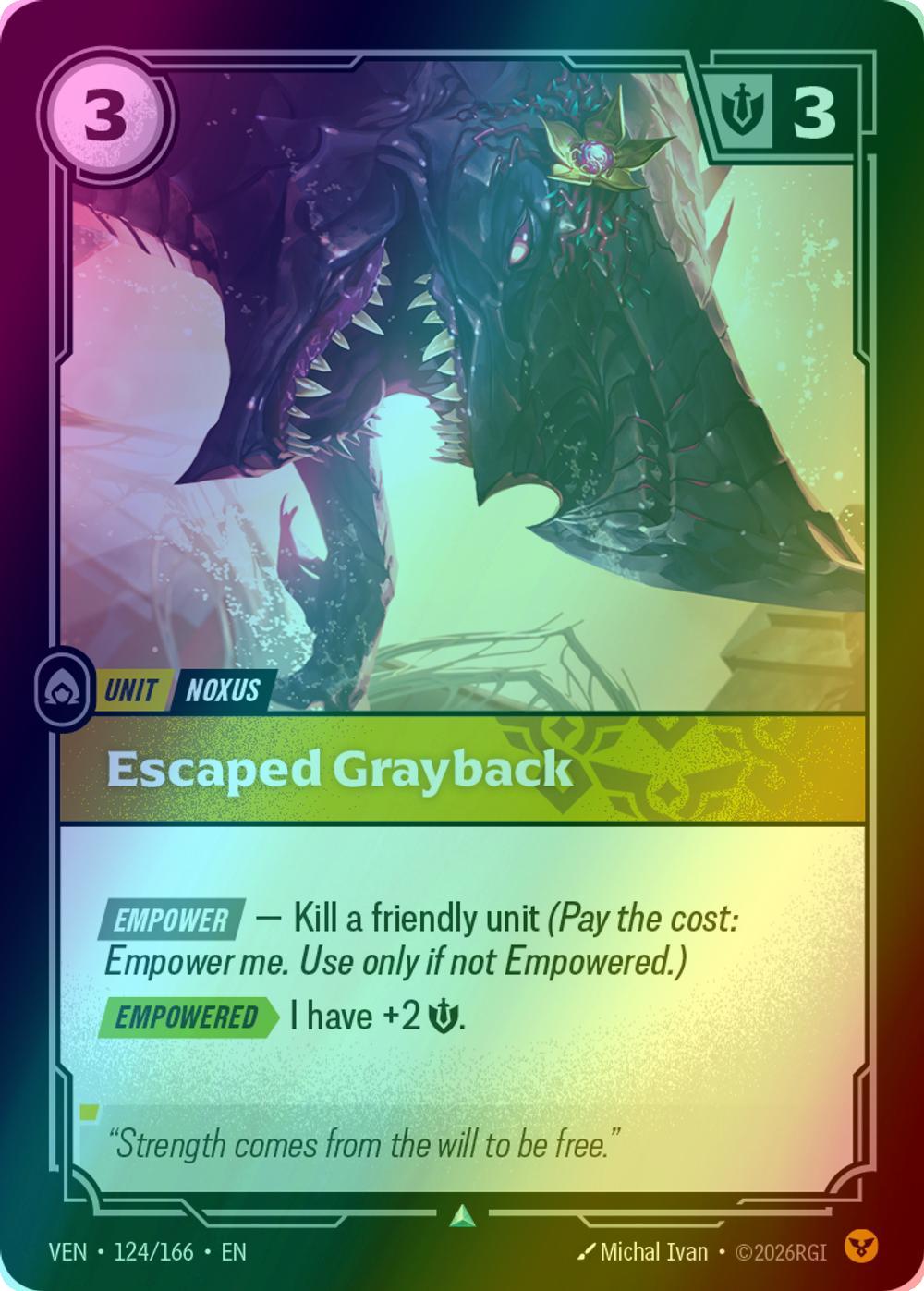 Escaped Grayback - 124/166 [Vendetta] [Foil]