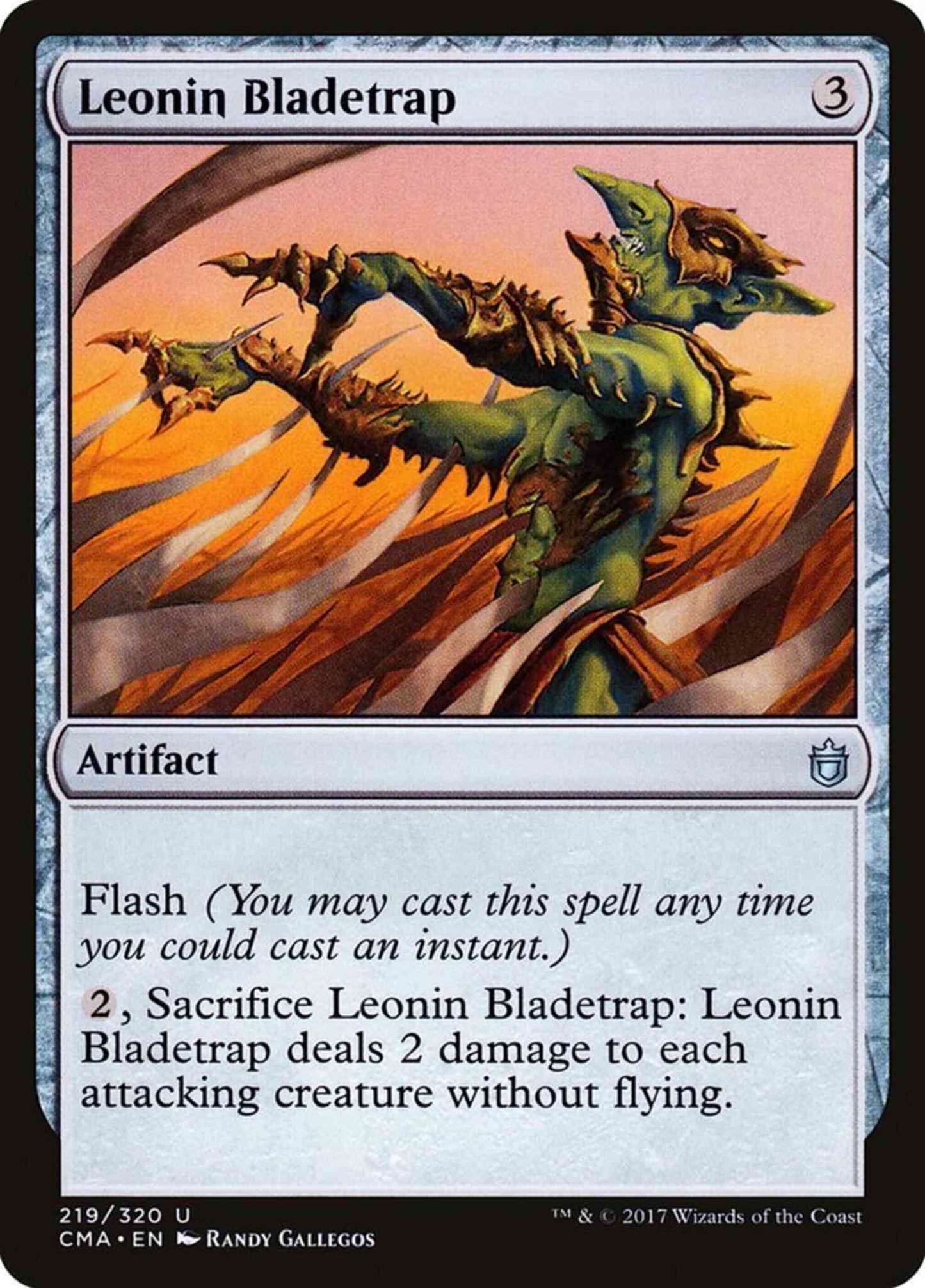 Leonin Bladetrap [219] [Commander Anthology] [Non-Foil]