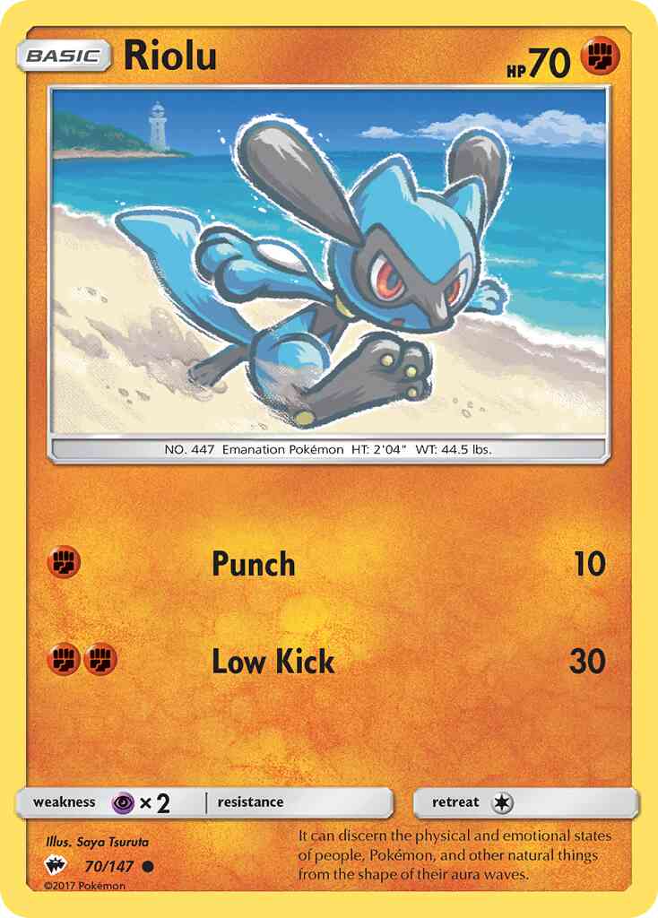 Riolu - 70/147 - Common [sm3-70] [Non-Holo]