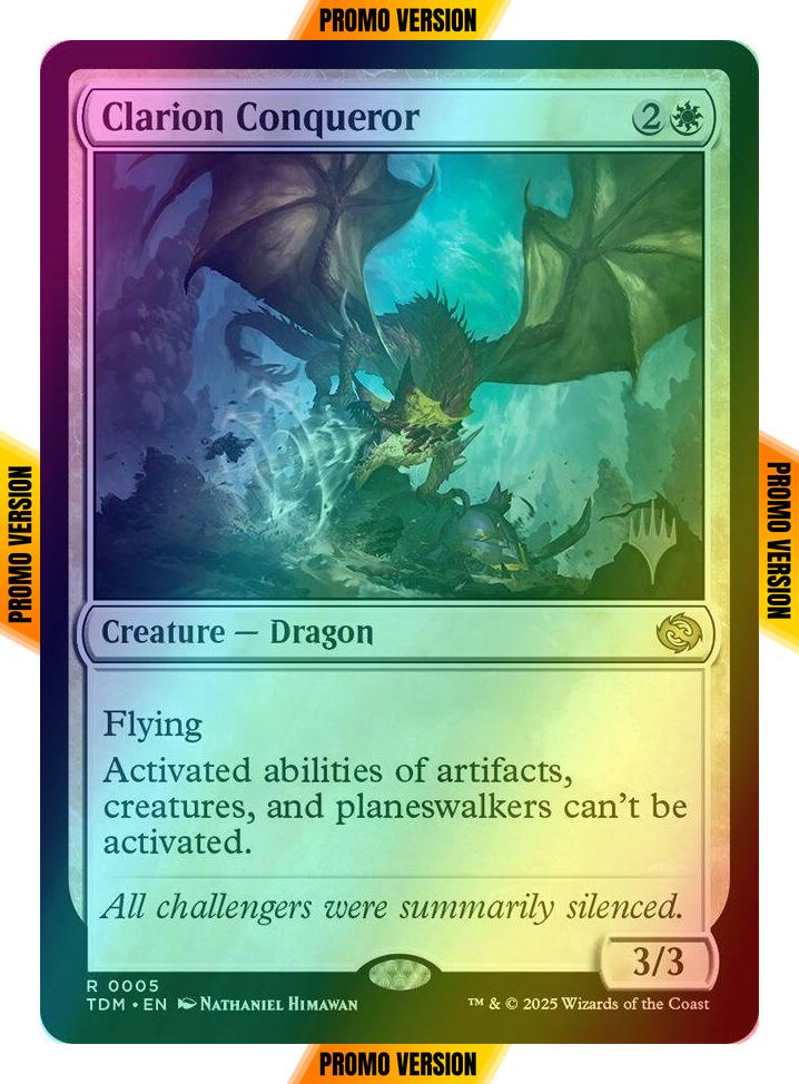 Clarion Conqueror [5p] [Promo Pack] [Tarkir: Dragonstorm: Promos] [Foil]
