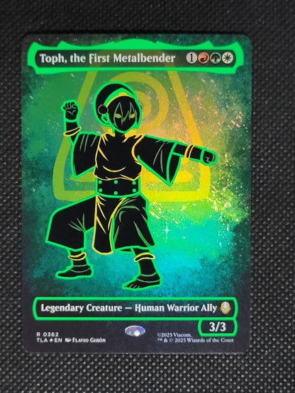 Toph, the First Metalbender — Borderless|Battle Pose|Neon Ink — ID 18834