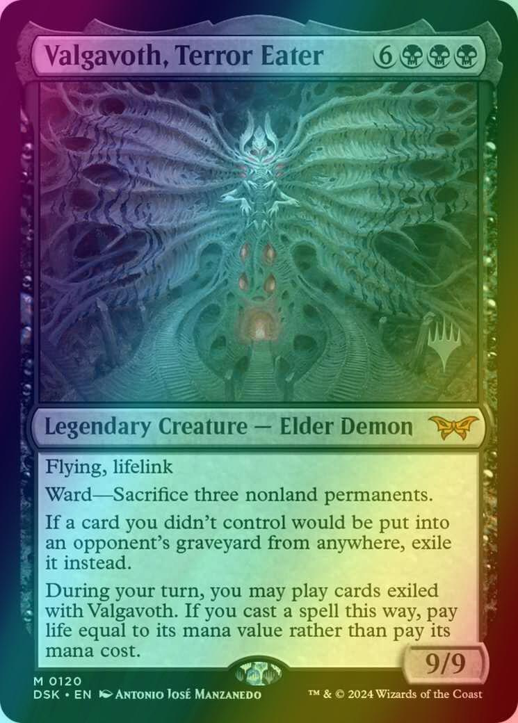 Valgavoth, Terror Eater [120p] [Promo Pack] [Duskmourn: House of Horror: Promos] [Foil]