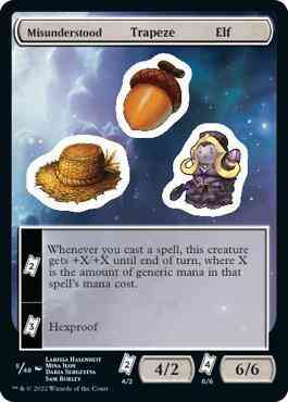 Misunderstood Trapeze Elf [5] [Unfinity Sticker Sheets] [Non-Foil]
