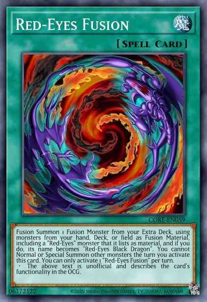 Red-Eyes Fusion - CORE-EN059 - Super Rare - Unlimited
