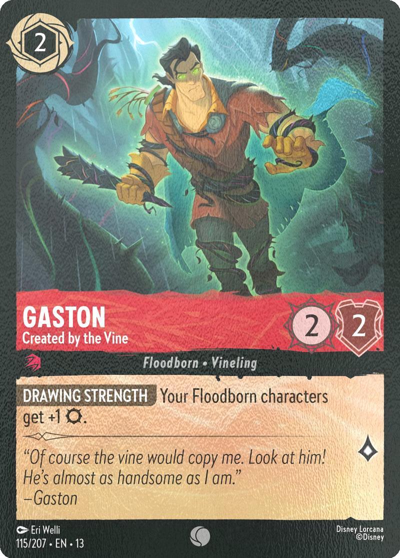 Gaston - Created by the Vine - 115/204 [Attack of the Vine!] [Cold Foil]