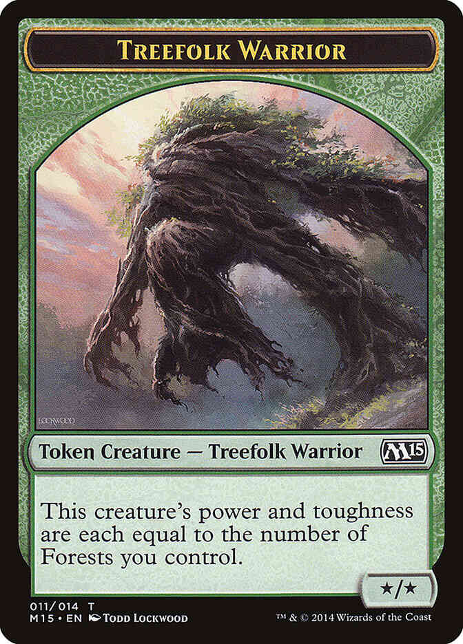 Treefolk Warrior Token [11] [Magic 2015 Tokens] [Non-Foil]