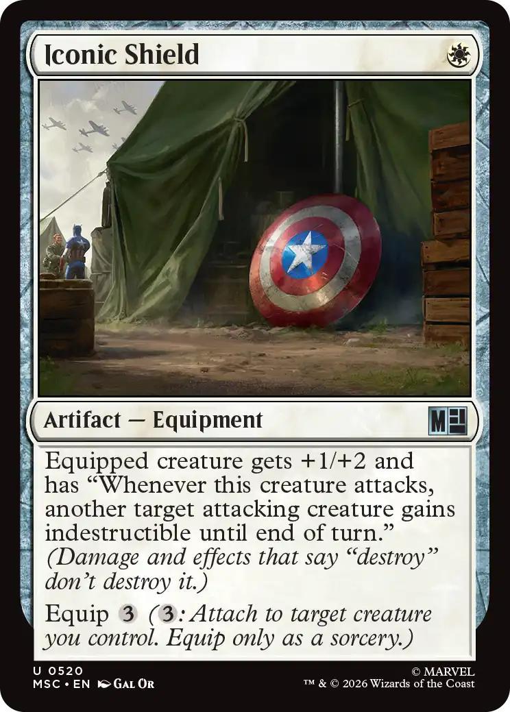 Iconic Shield [520] [Beginner Box] [Marvel Super Heroes: Commander] [Non-Foil]