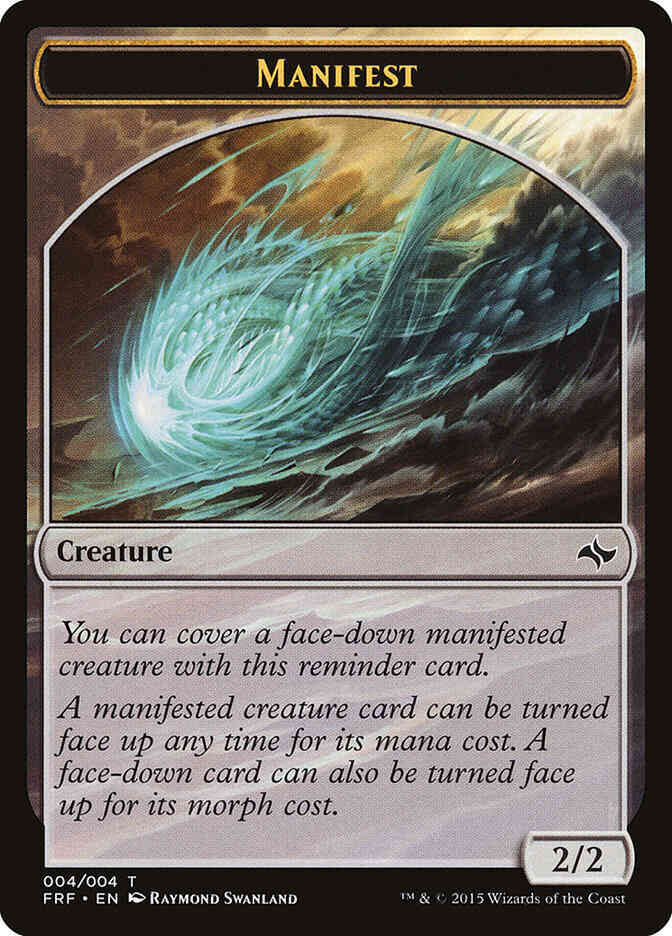 Manifest Token [04] [Fate Reforged Tokens] [Non-Foil]