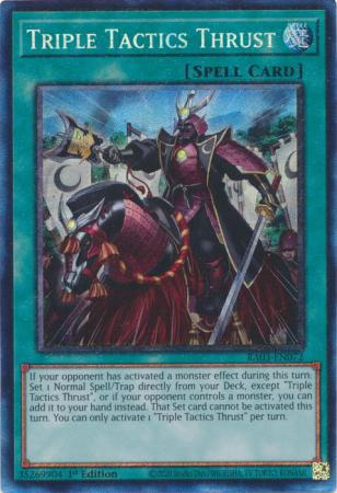 Triple Tactics Thrust - RA03-EN072 - Prismatic Collector's Rare - 1st Edition