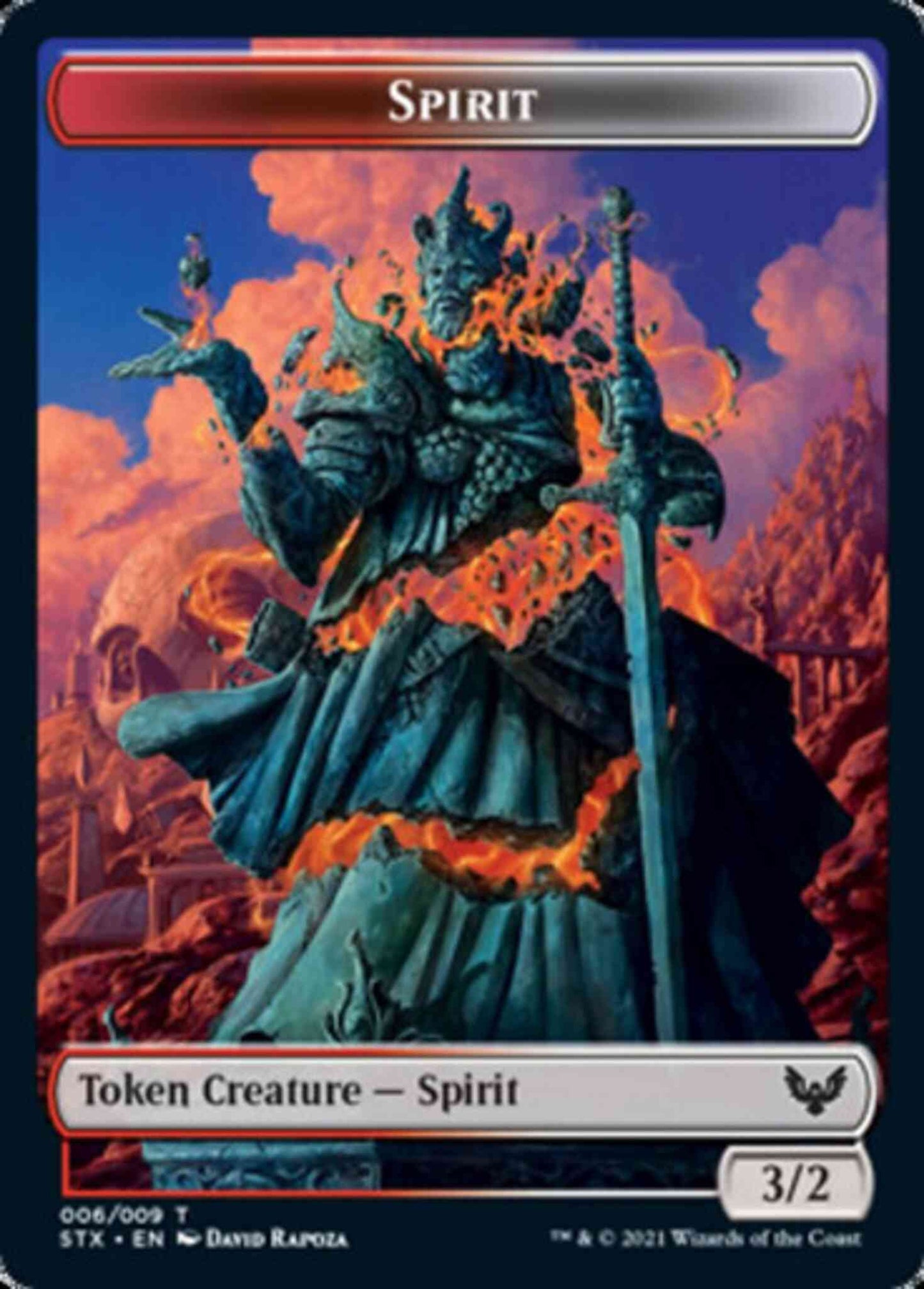 Elemental Token (02) // Spirit Token (06) [Strixhaven School of Mages Tokens] [Non-Foil]