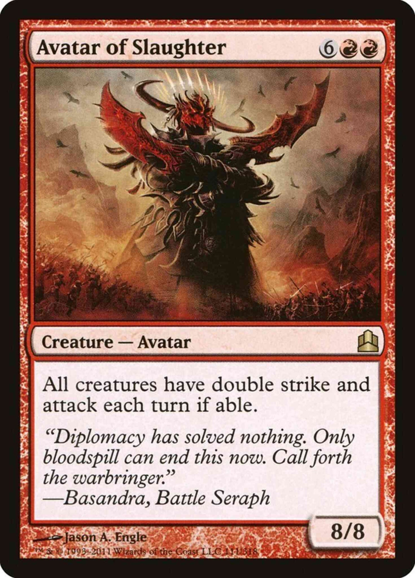 Avatar of Slaughter [111] [Commander 2011] [Non-Foil]