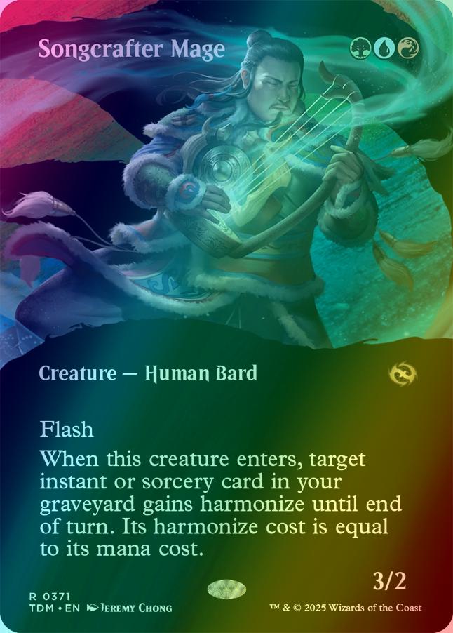 Songcrafter Mage [371] [Borderless] [Clan] [Tarkir: Dragonstorm] [Foil]