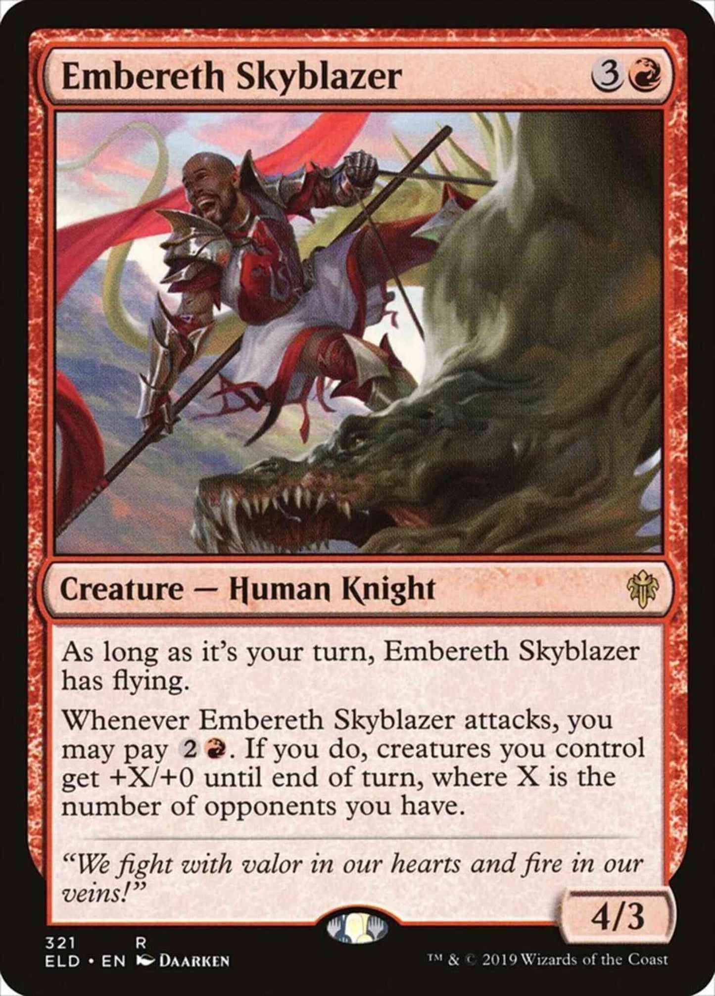 Embereth Skyblazer [321] [Brawl Deck Exclusive] [Throne of Eldraine] [Non-Foil]