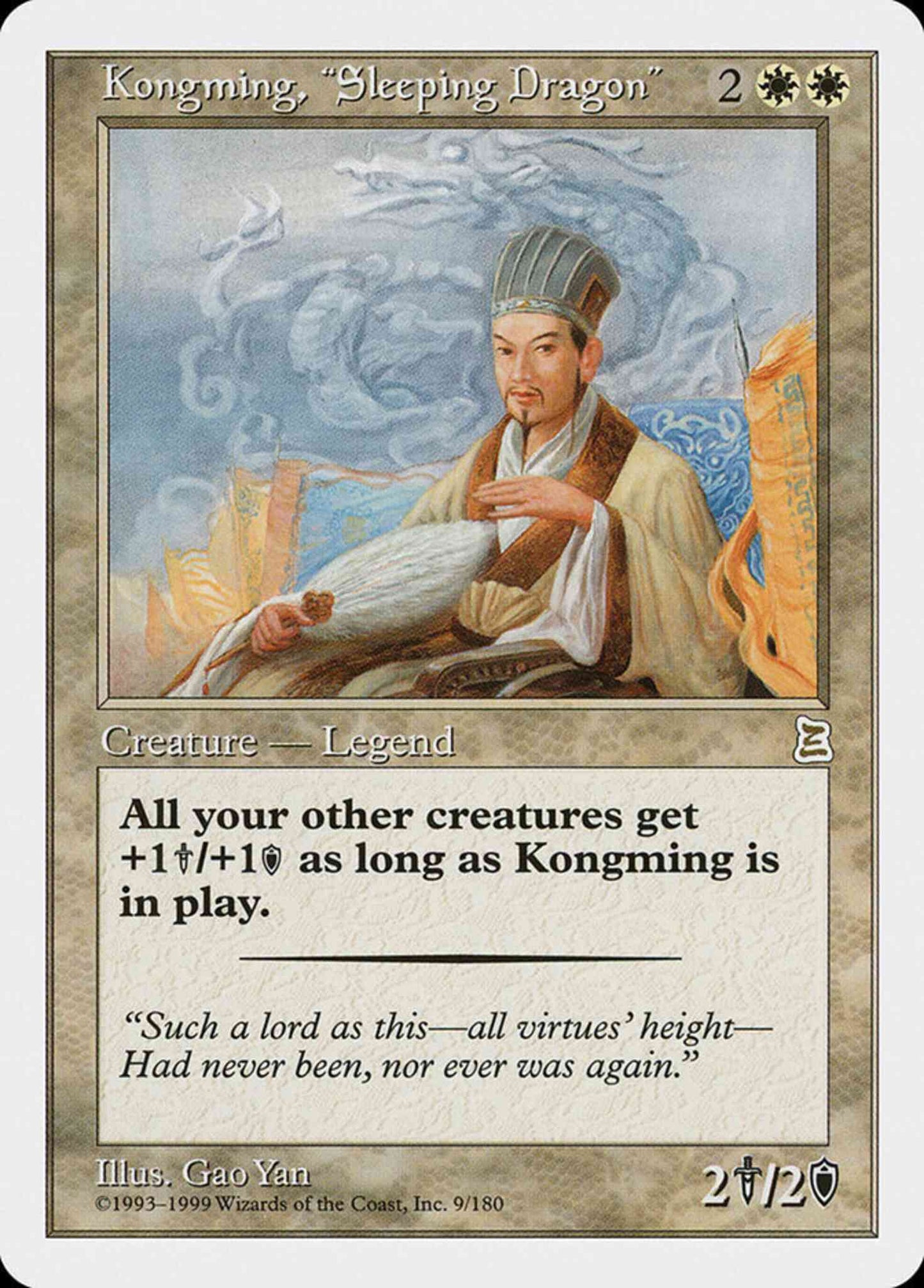 Kongming, "Sleeping Dragon" [9] [Portal Three Kingdoms] [Non-Foil]