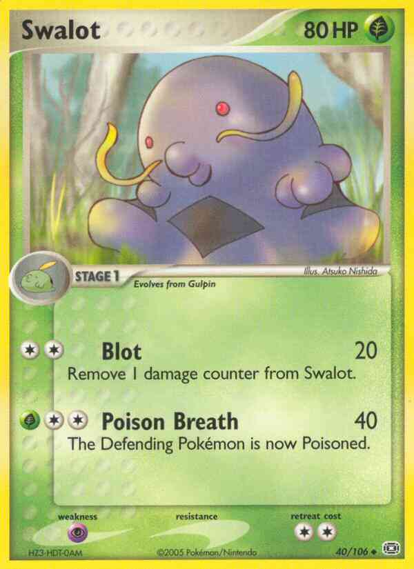 Swalot - 40/106 - Uncommon [ex9-40] [Reverse Holo]