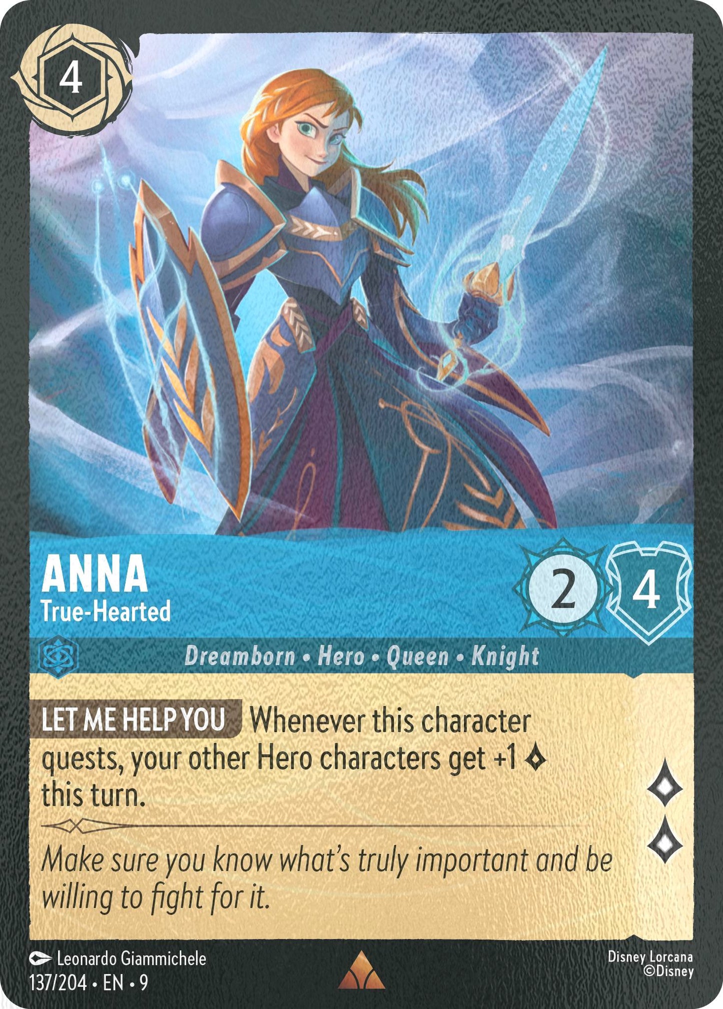 Anna - True-Hearted - 137/204 [Fabled] [Cold Foil]