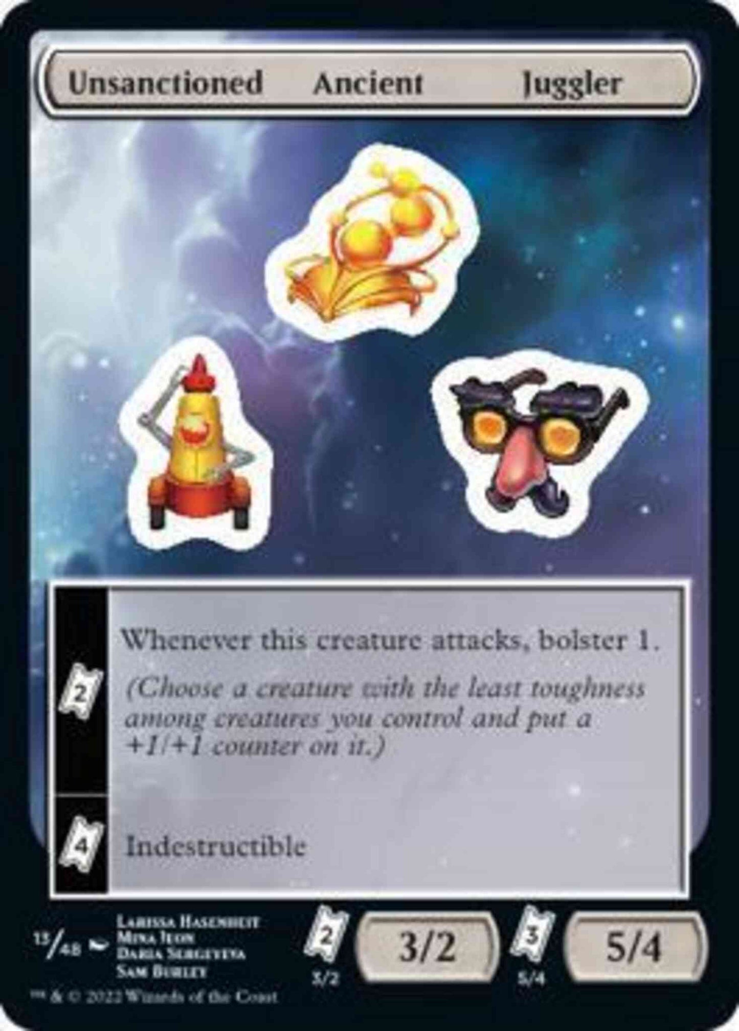 Unsanctioned Ancient Juggler [13] [Unfinity Sticker Sheets] [Non-Foil]