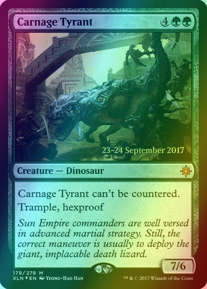 Carnage Tyrant [179s] [Ixalan Promos] [Foil]