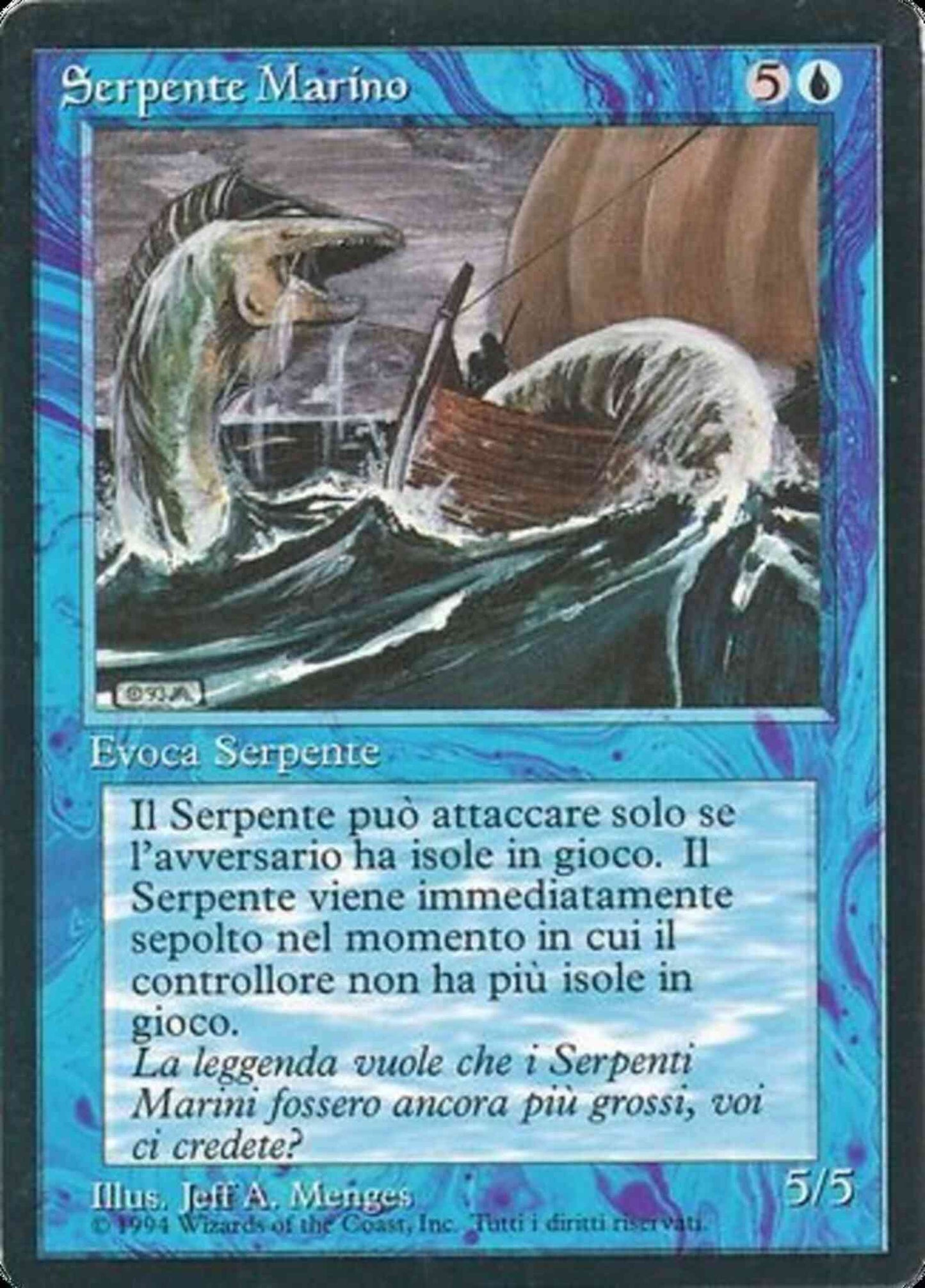 Sea Serpent - Italian [78] [Foreign Black Border: Italian] [Non-Foil]