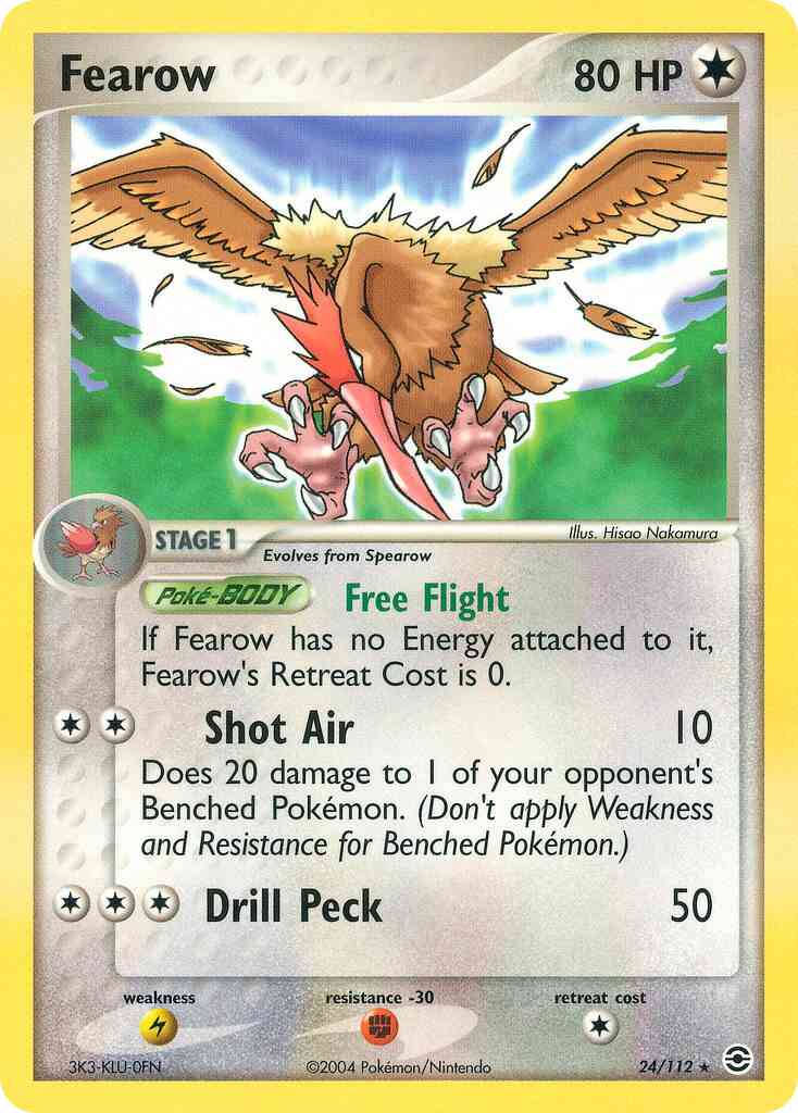 Fearow - 24/112 - Rare [ex6-24] [Reverse Holo]