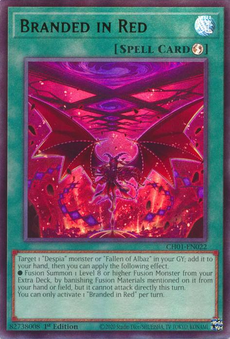 Branded in Red - CH01-EN022 - Ultra Rare - 1st Edition