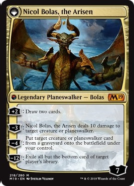 Nicol Bolas, the Ravager // Nicol Bolas, the Arisen [218] [Core Set 2019] [Non-Foil]