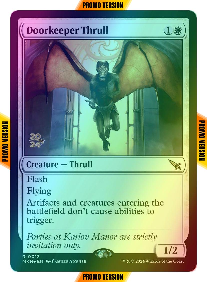 Doorkeeper Thrull [13s] [Prerelease] [Murders at Karlov Manor: Promos] [Foil]